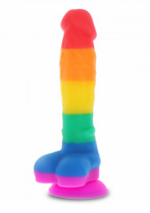Tęczowe dildo - Rainbow Lover 7 Inch