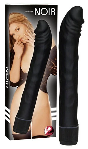 Długi wibrator Noir Black 19 cm