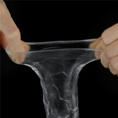 Nakładka powiększająca i pogrubiająca penisa Flawless Clear - 19 cm