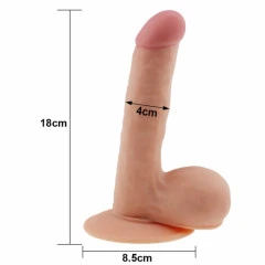 Klasyczne dildo z przyssawką 18 cm - LoveToy