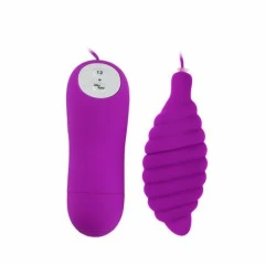 Prążkowane jajko wibrujące Pleasure Shell