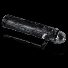 Nakładka powiększająca i pogrubiająca penisa Flawless Clear - 19 cm