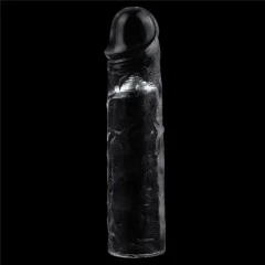 Nakładka powiększająca i pogrubiająca penisa Flawless Clear - 19 cm