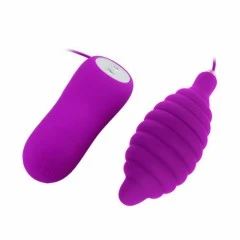 Prążkowane jajko wibrujące Pleasure Shell